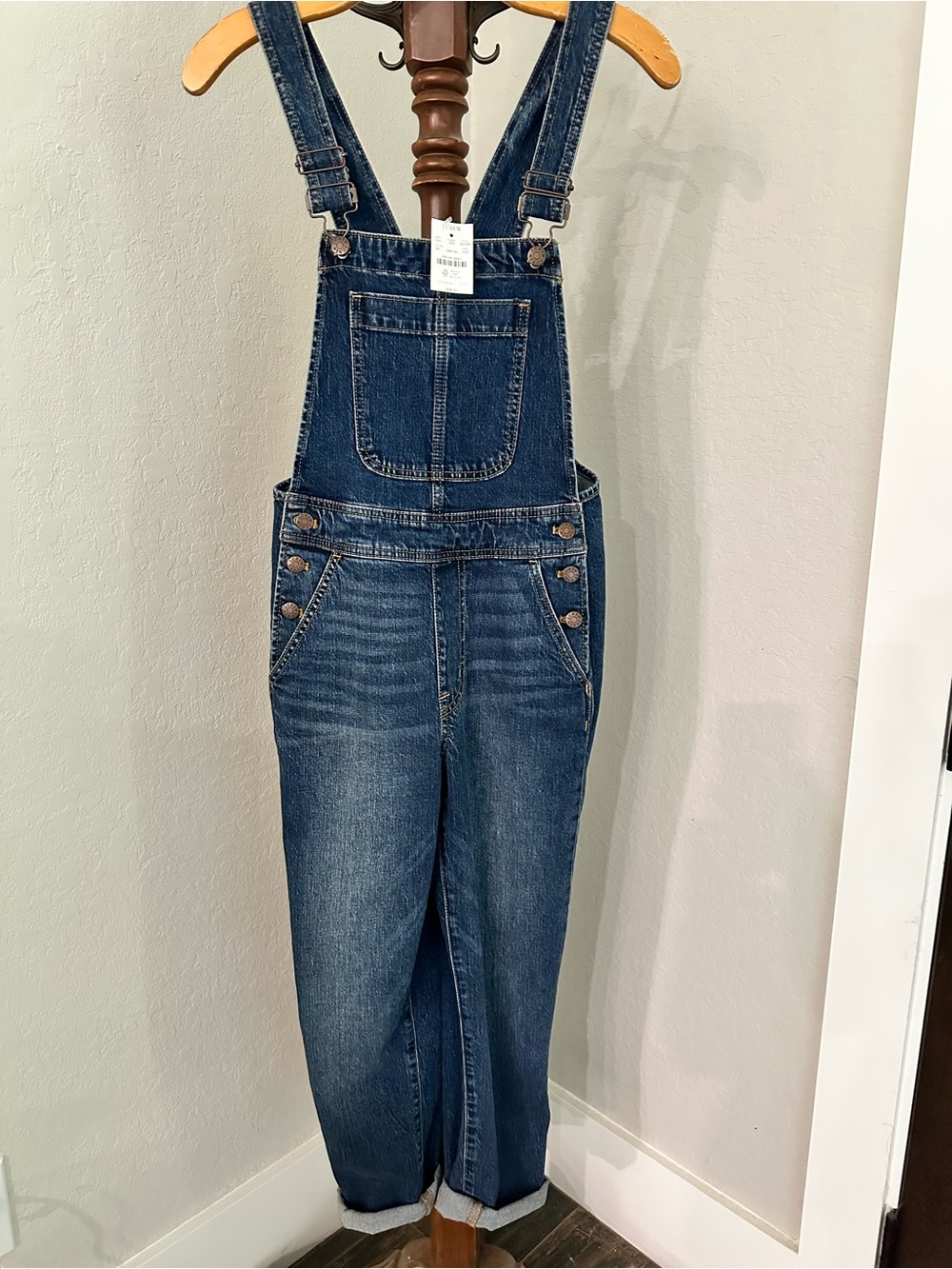 J. Crew Dark Blue Denim Overalls